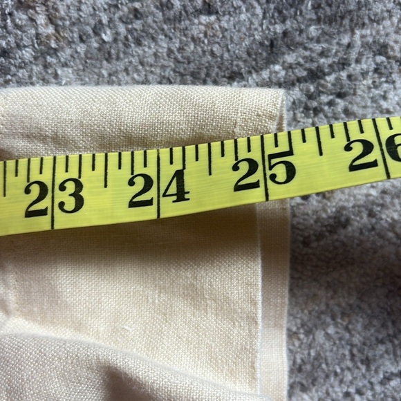 J. Jill butter yellow wide leg linen Pants - women’s size medium - Picture 6 of 6